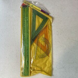 Vintage FLOMO Ruler Set RY-MG535 - 80s 90s NEW NOS